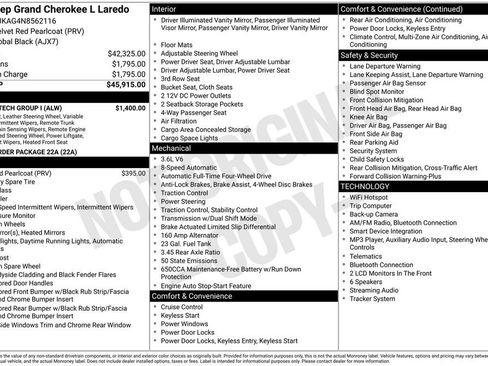 Used 2022 Jeep Grand Cherokee L Laredo w/ Luxury Tech Group I AWD/4WD image 2
