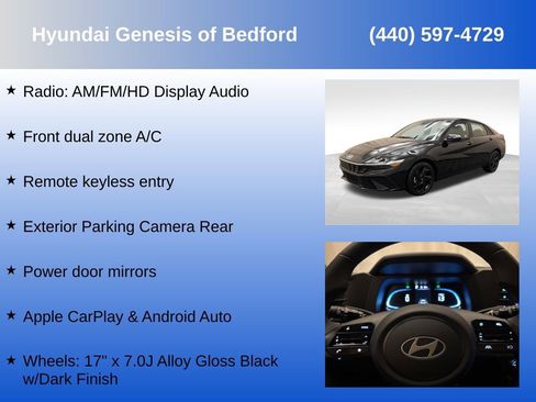 Certified 2026 Hyundai Elantra Sport w/ Cargo Package FWD image 7
