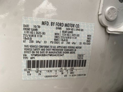 Used 2021 Ford Explorer 4WD image 33