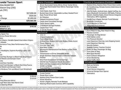 Used 2019 Hyundai Tucson Sport w/ Cargo Package image 3