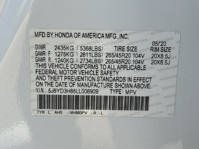 Used 2020 Acura MDX w/ Advance Package FWD image 32