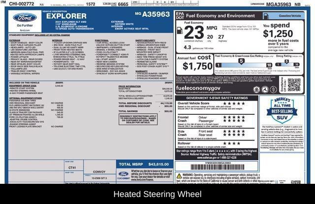 Used 2021 Ford Explorer XLT w/ Equipment Group 202A AWD/4WD image 12