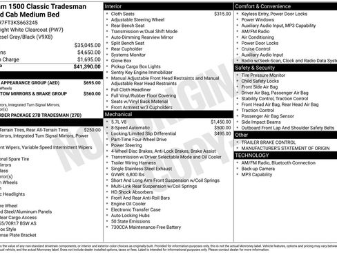 Used 2019 RAM 1500 Tradesman w/ Chrome Appearance Group image 6