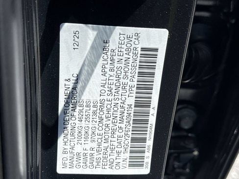 Certified 2025 Honda Accord EX-L image 26