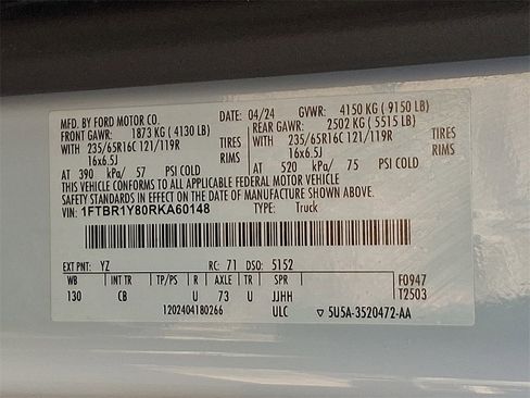 Certified 2024 Ford Transit 250 Low Roof w/ Exterior Upgrade Package image 28