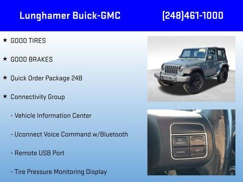 Used 2014 Jeep Wrangler Sport w/ Connectivity Group AWD/4WD image 6