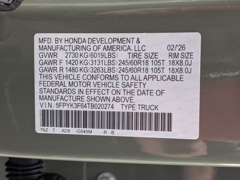 Used 2026 Honda Ridgeline TrailSport image 39