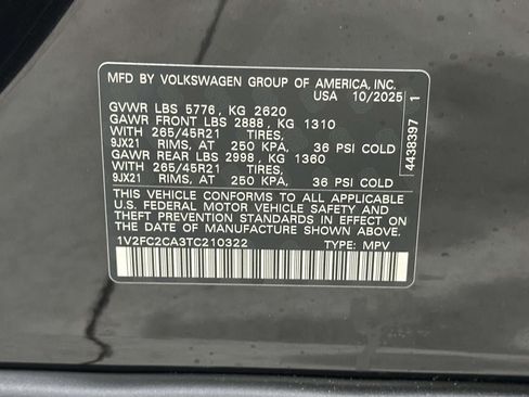 New 2026 Volkswagen Atlas Cross Sport SEL Premium R-Line image 21