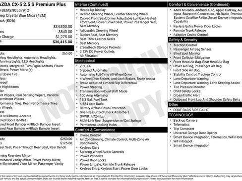 Used 2022 MAZDA CX-5 AWD 2.5 S w/ Premium Plus Pkg image 3