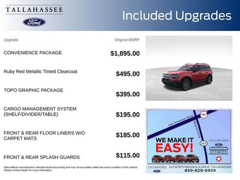 New 2026 Ford Bronco Sport Big Bend w/ Convenience Package AWD/4WD image 3