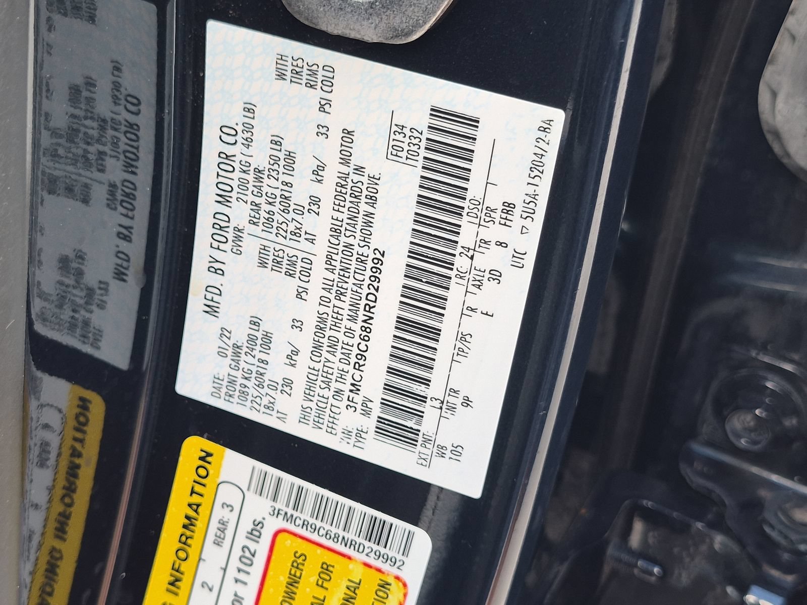 Used 2022 Ford Bronco Sport Outer Banks AWD/4WD image 23