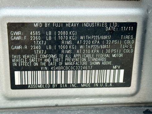 Used 2012 Subaru Outback 2.5i Premium image 38