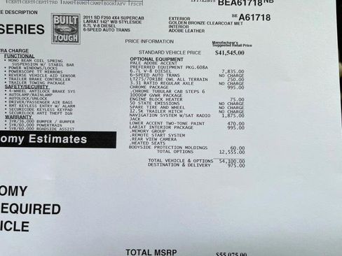 Used 2011 Ford F250 Lariat w/ Chrome Pkg image 48