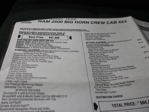 Used 2022 RAM 2500 Big Horn w/ Night Edition image 58