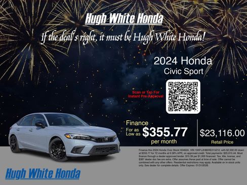 Used 2024 Honda Civic Sport image 3