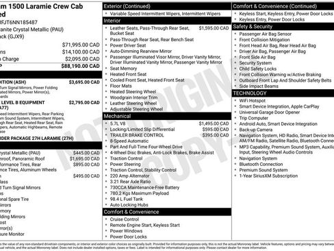 Used 2022 RAM 1500 Laramie w/ Night Edition AWD/4WD image 2