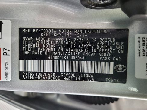 Used 2015 Toyota Camry XLE FWD image 33