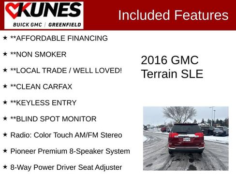 Used 2016 GMC Terrain SLE w/ Driver Alert Package I image 3