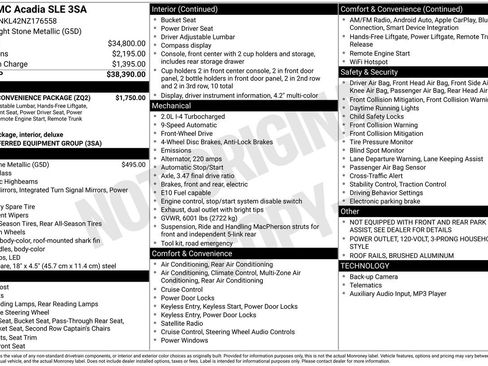 Used 2022 GMC Acadia SLE w/ Driver Convenience Package image 48