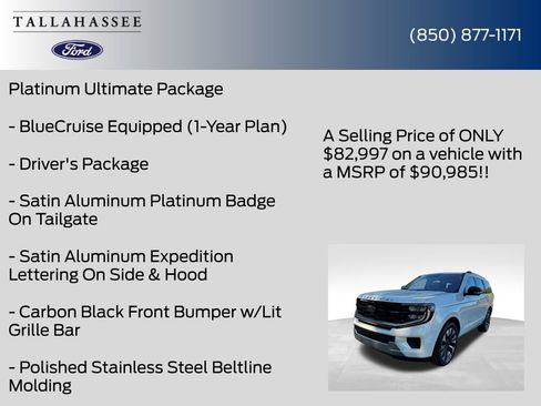 New 2025 Ford Expedition Platinum w/ Platinum Ultimate Package image 12