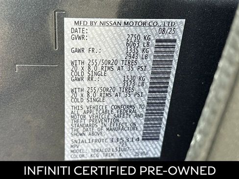 Certified 2026 INFINITI QX60 Luxe w/ Family Package image 28