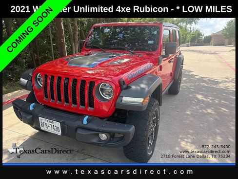 Used 2021 Jeep Wrangler Unlimited Rubicon 4xe w/ Dual Top Group AWD/4WD image 2