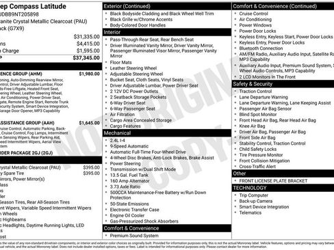 Used 2022 Jeep Compass Latitude w/ Convenience Group image 35