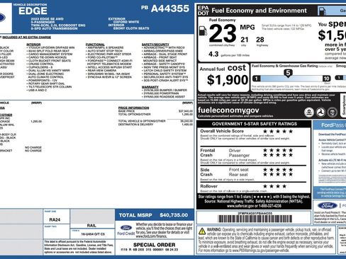 Used 2023 Ford Edge SE w/ Black Appearance Package AWD/4WD image 3