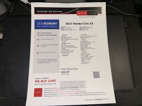 Used 2017 Honda Civic EX image 13