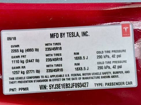 Used 2018 Tesla Model 3 Long Range AWD/4WD image 23