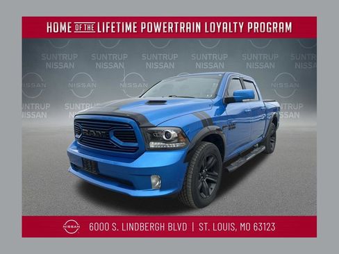 Used 2018 RAM 1500 Sport w/ Hydro Blue Sport Package image 1