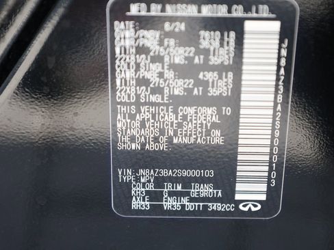 Certified 2025 INFINITI QX80 Luxe image 50