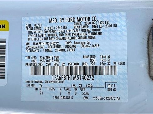Used 2021 Ford Mustang Coupe w/ Equipment Group 101A image 34