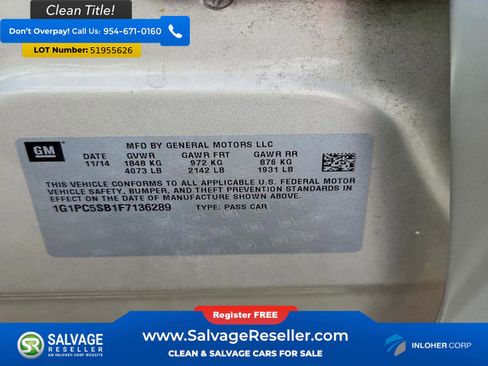Used 2015 Chevrolet Cruze LT FWD image 16