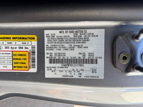 Certified 2020 Ford Mustang Premium w/ Equipment Group 201A RWD image 34