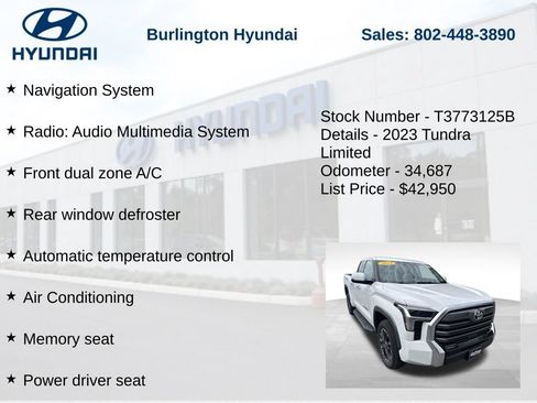 Used 2023 Toyota Tundra Limited AWD/4WD image 5
