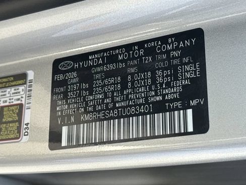 New 2026 Hyundai Palisade SEL Premium AWD/4WD image 32