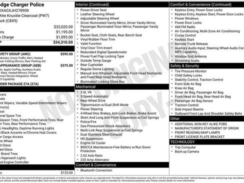 Used 2018 Dodge Charger Police w/ Fleet Safety Group RWD image 15