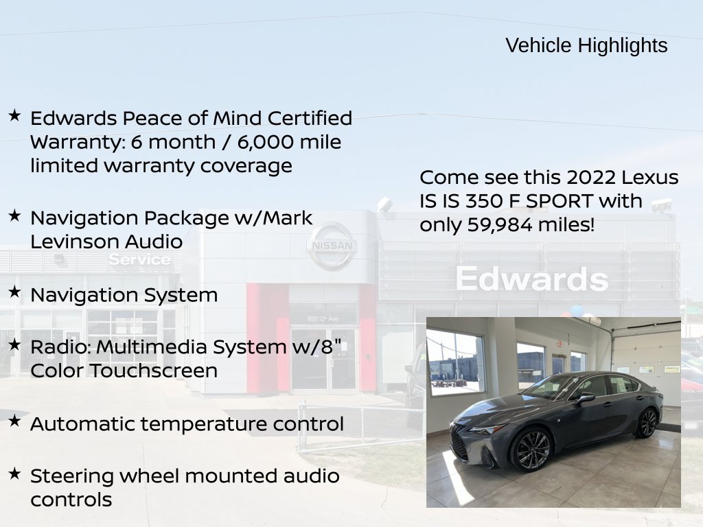 Used 2022 Lexus IS 350 F Sport AWD/4WD image 11