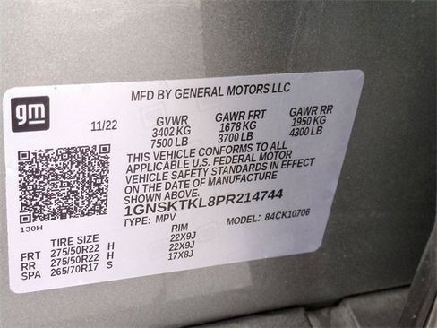 Certified 2023 Chevrolet Tahoe High Country w/ Advanced Technology Package image 35