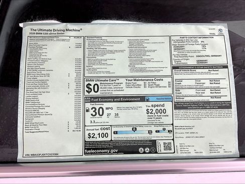 New 2026 BMW 530i xDrive w/ Premium Package AWD/4WD image 17