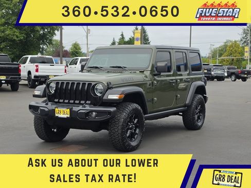 Used 2021 Jeep Wrangler Unlimited Sport AWD/4WD image 1