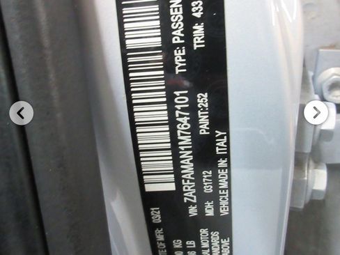 Used 2021 Alfa Romeo Giulia Sprint w/ Nero Edizione image 12