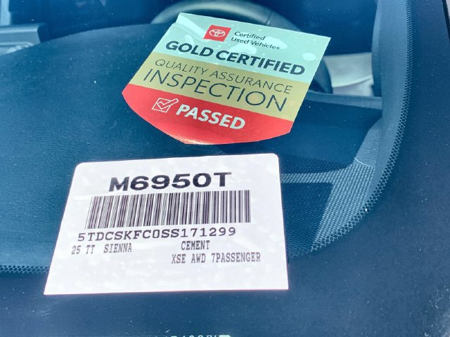 Certified 2025 Toyota Sienna XSE w/ XSE Premium Package AWD/4WD image 47