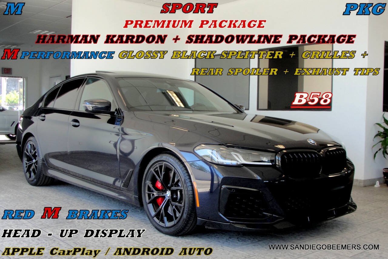 Used 2023 BMW 540i w/ M Sport Package RWD image 1