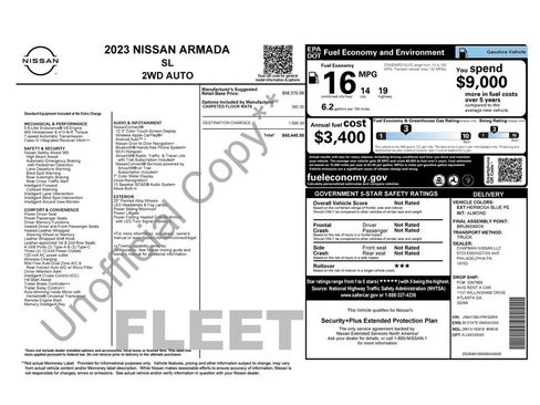 Used 2023 Nissan Armada SL RWD image 6