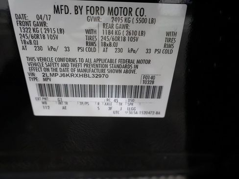 Used 2017 Lincoln MKX Select w/ Select Plus Package FWD image 44