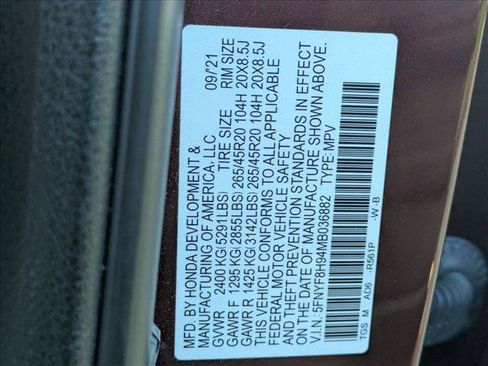 Used 2021 Honda Passport Touring image 16