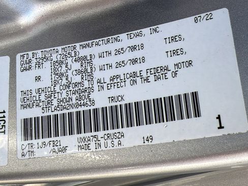 Used 2022 Toyota Tundra SR5 AWD/4WD image 30