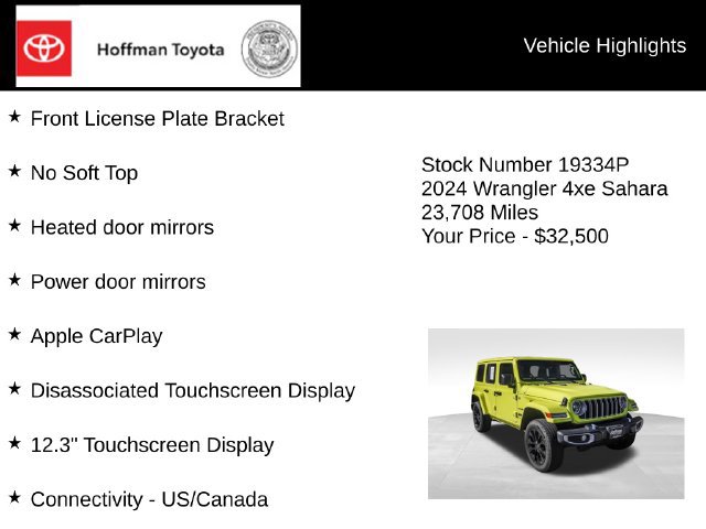 Used 2024 Jeep Wrangler Unlimited Sahara AWD/4WD image 30